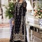 Asim Jofa Zari Sitara Embroidered Chiffon Unstitched 3 Piece Dress - AJZS 14