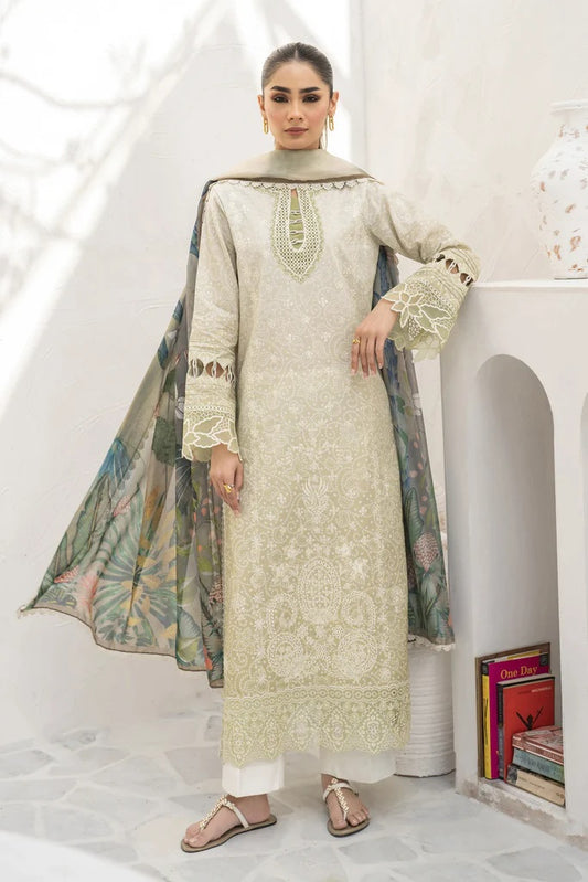 Shezlin by Aabyaan Embroidered Chikankari Suits Unstitched 3 Piece AS-AR-15 ROHA - Summer Collection