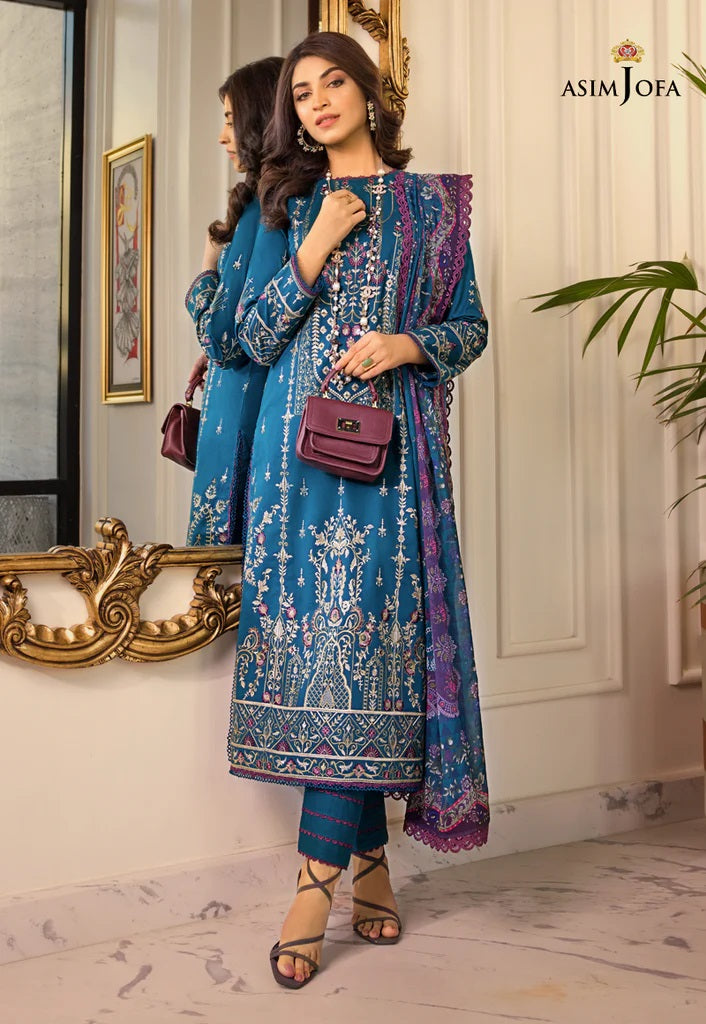 Rania by Asim Jofa Embroidered Lawn Suits Unstitched 3 Piece AJRP-15