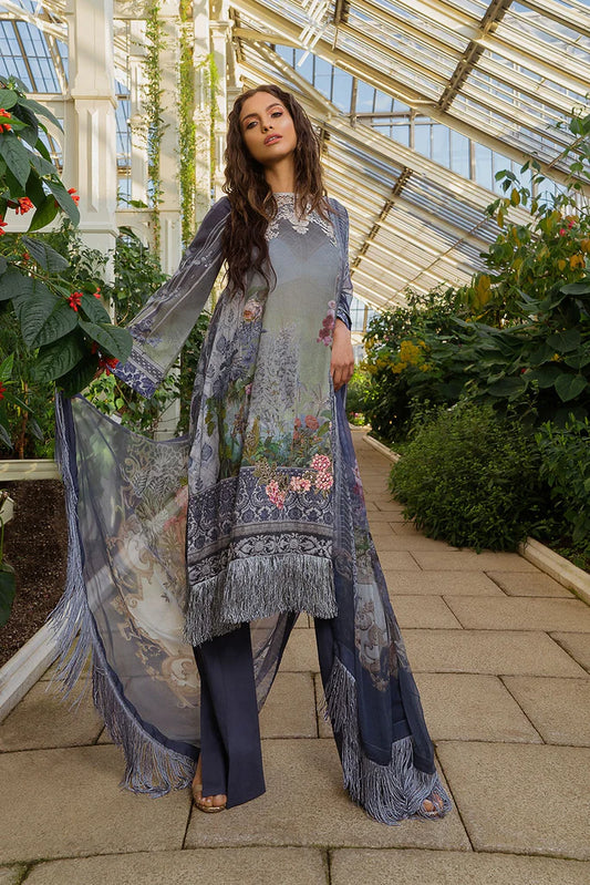 Sobia Nazir Embroidered Luxury Lawn Unstitched 3 Piece Suit - 15A