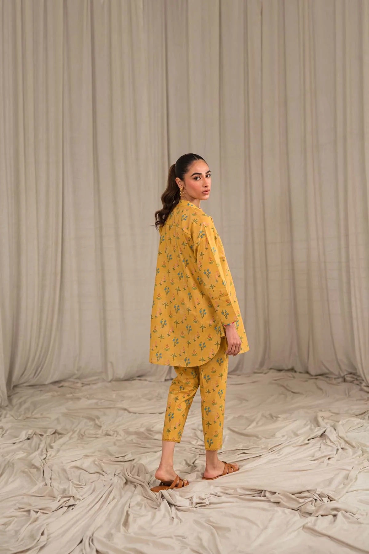 Sahar Printed Lawn Suits Unstitched 2 Piece SHR-S24-PL-V1-15 - Summer Collection