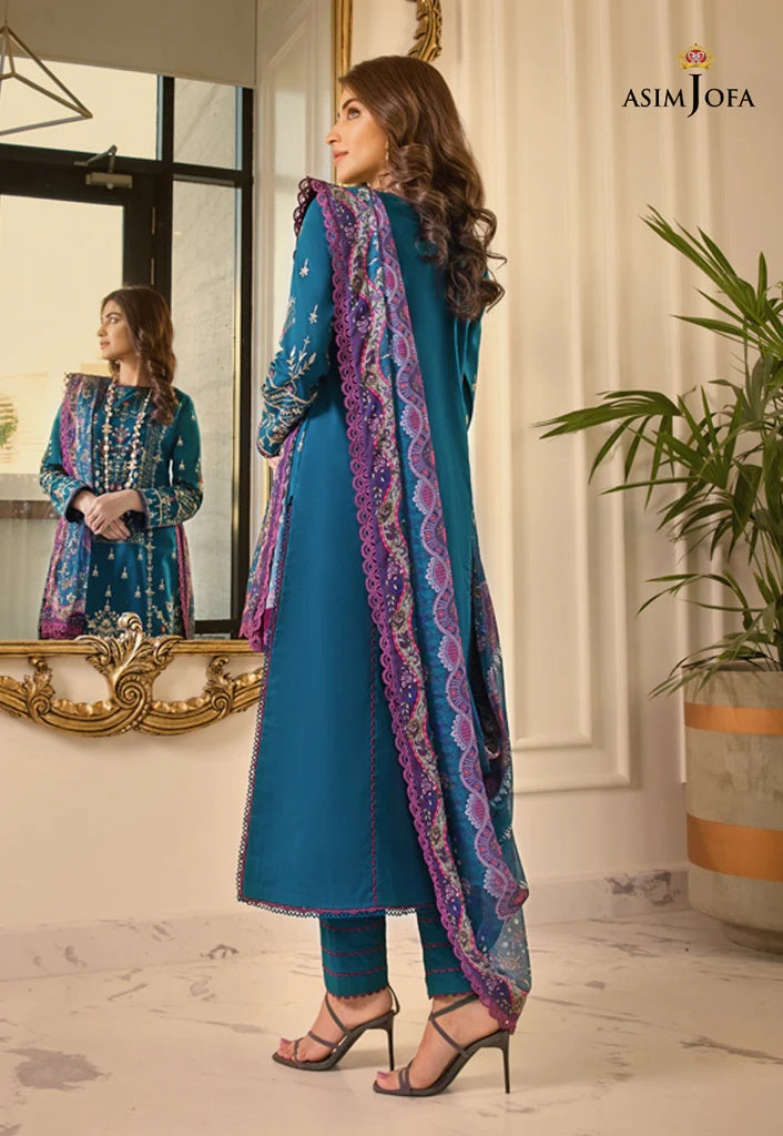 Rania by Asim Jofa Embroidered Lawn Suits Unstitched 3 Piece AJRP-15