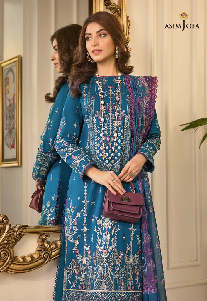 Rania by Asim Jofa Embroidered Lawn Suits Unstitched 3 Piece AJRP-15