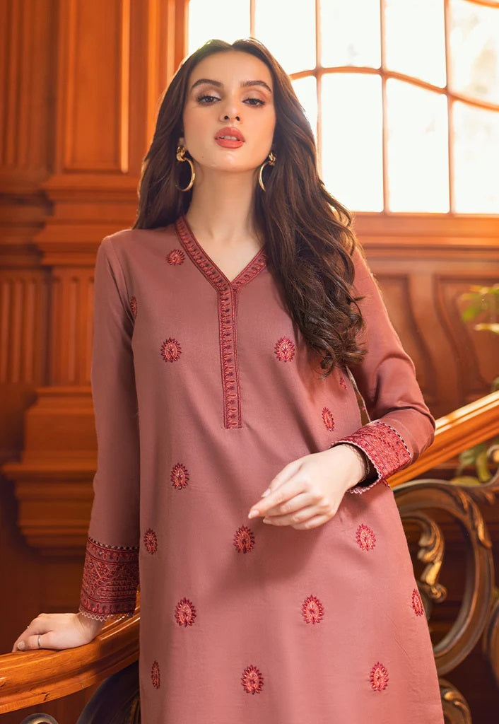 Essential Cambric By Asim Jofa Embroidered Cambric Suits Unstitched 2 Piece AJP-15 - Summer Collection