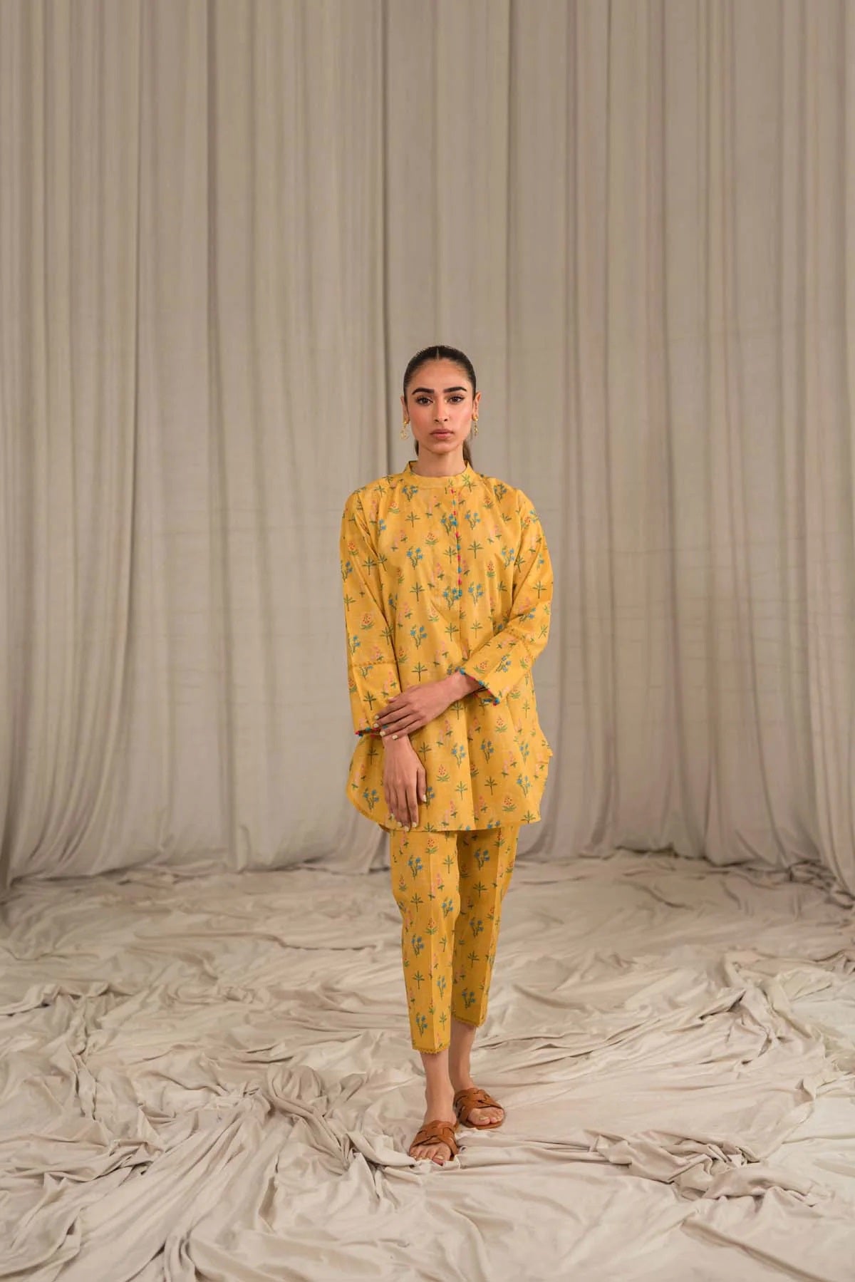 Sahar Printed Lawn Suits Unstitched 2 Piece SHR-S24-PL-V1-15 - Summer Collection