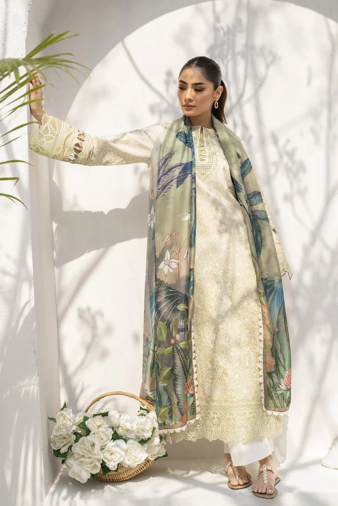 Shezlin by Aabyaan Embroidered Chikankari Suits Unstitched 3 Piece AS-AR-15 ROHA - Summer Collection