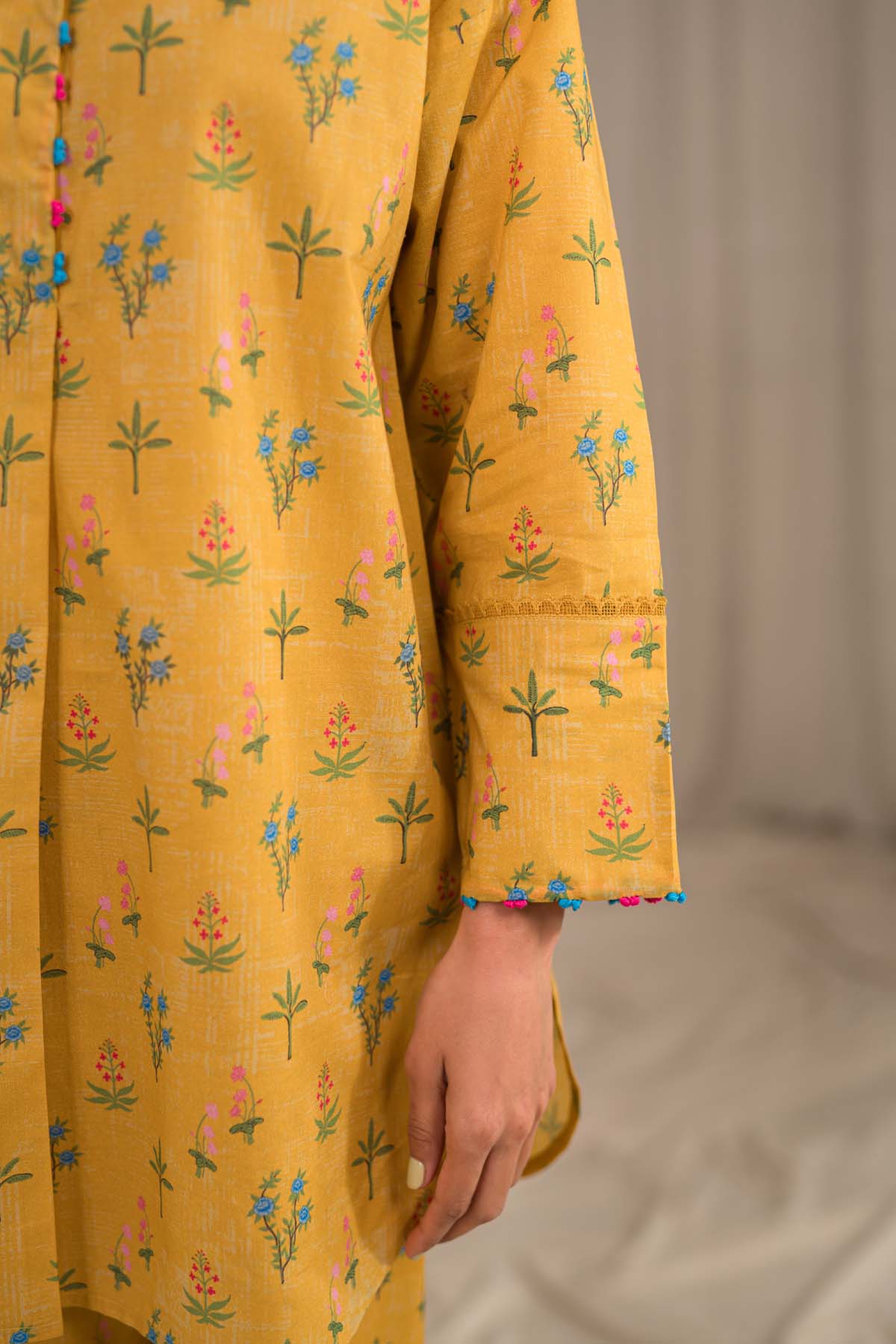 Sahar Printed Lawn Suits Unstitched 2 Piece SHR-S24-PL-V1-15 - Summer Collection
