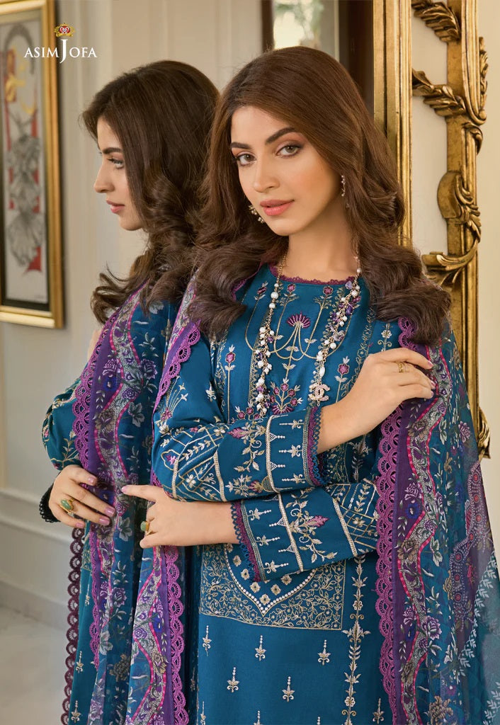 Rania by Asim Jofa Embroidered Lawn Suits Unstitched 3 Piece AJRP-15