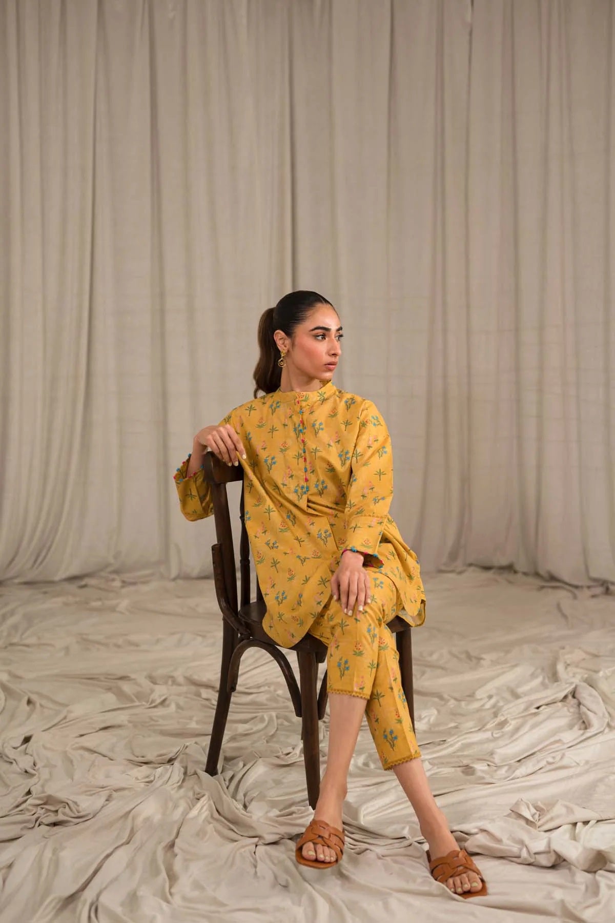 Sahar Printed Lawn Suits Unstitched 2 Piece SHR-S24-PL-V1-15 - Summer Collection