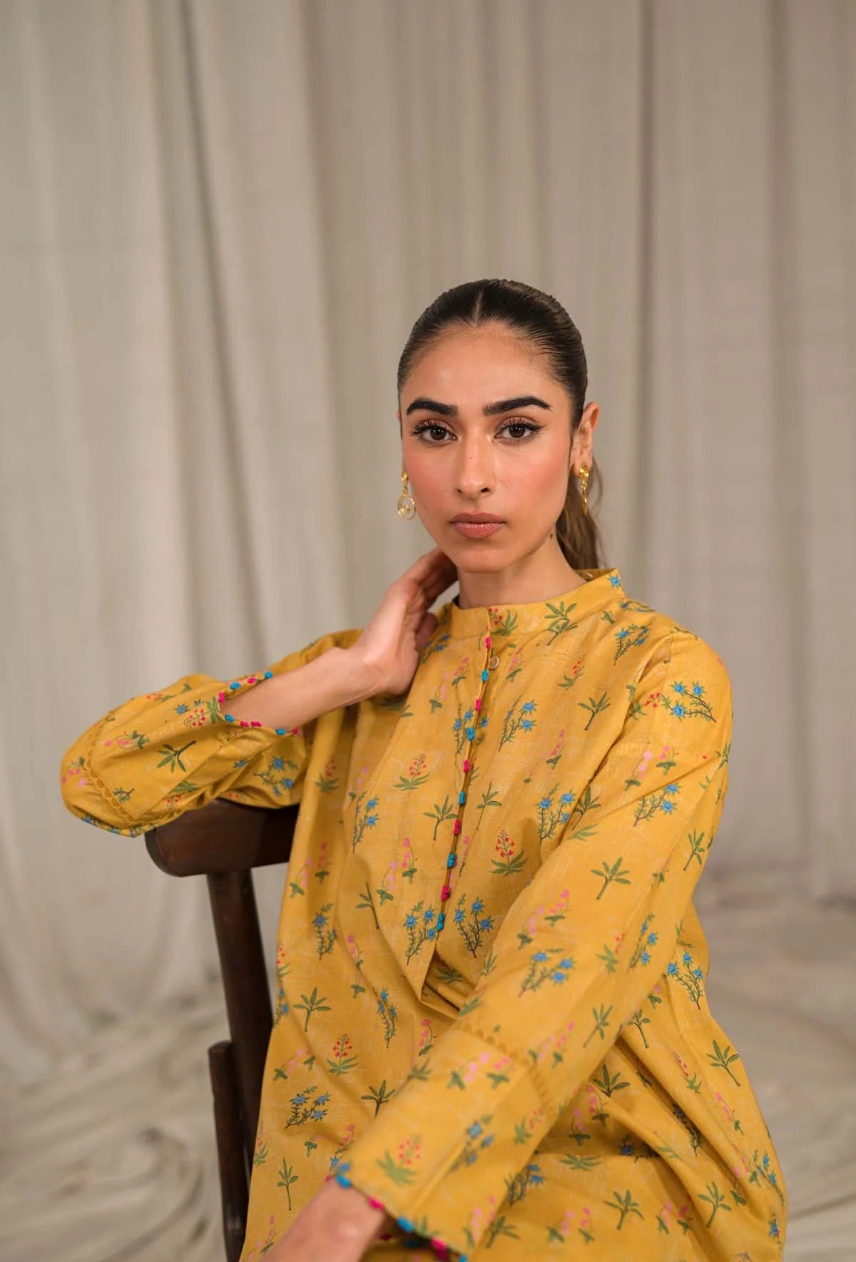 Sahar Printed Lawn Suits Unstitched 2 Piece SHR-S24-PL-V1-15 - Summer Collection