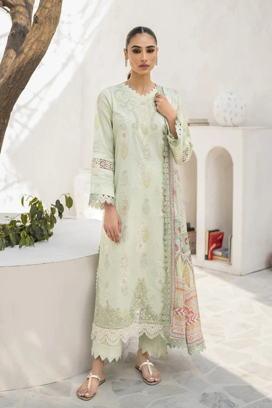Shezlin by Aabyaan Embroidered Chikankari Suits Unstitched 3 Piece AS-AR-16 Meha - Summer Collection