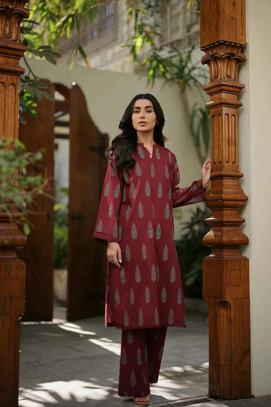 Sahar Printed Lawn Suits Unstitched 2 Piece SHR-S24-PL-V1-16 - Summer Collection