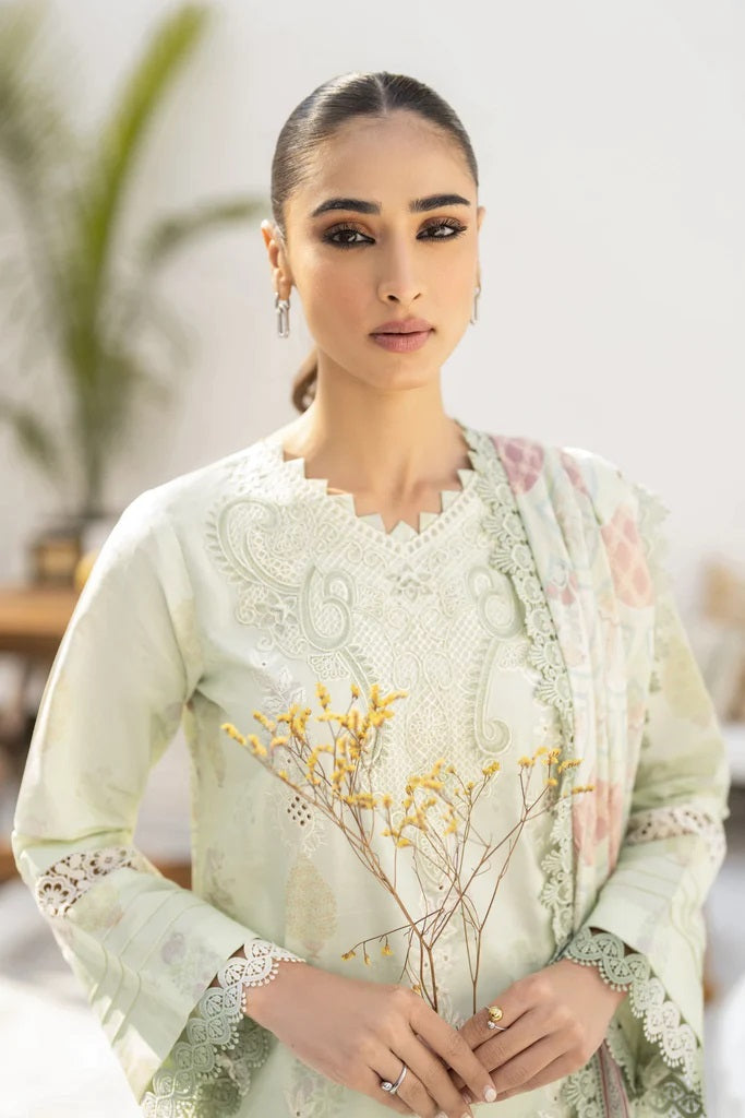 Shezlin by Aabyaan Embroidered Chikankari Suits Unstitched 3 Piece AS-AR-16 Meha - Summer Collection