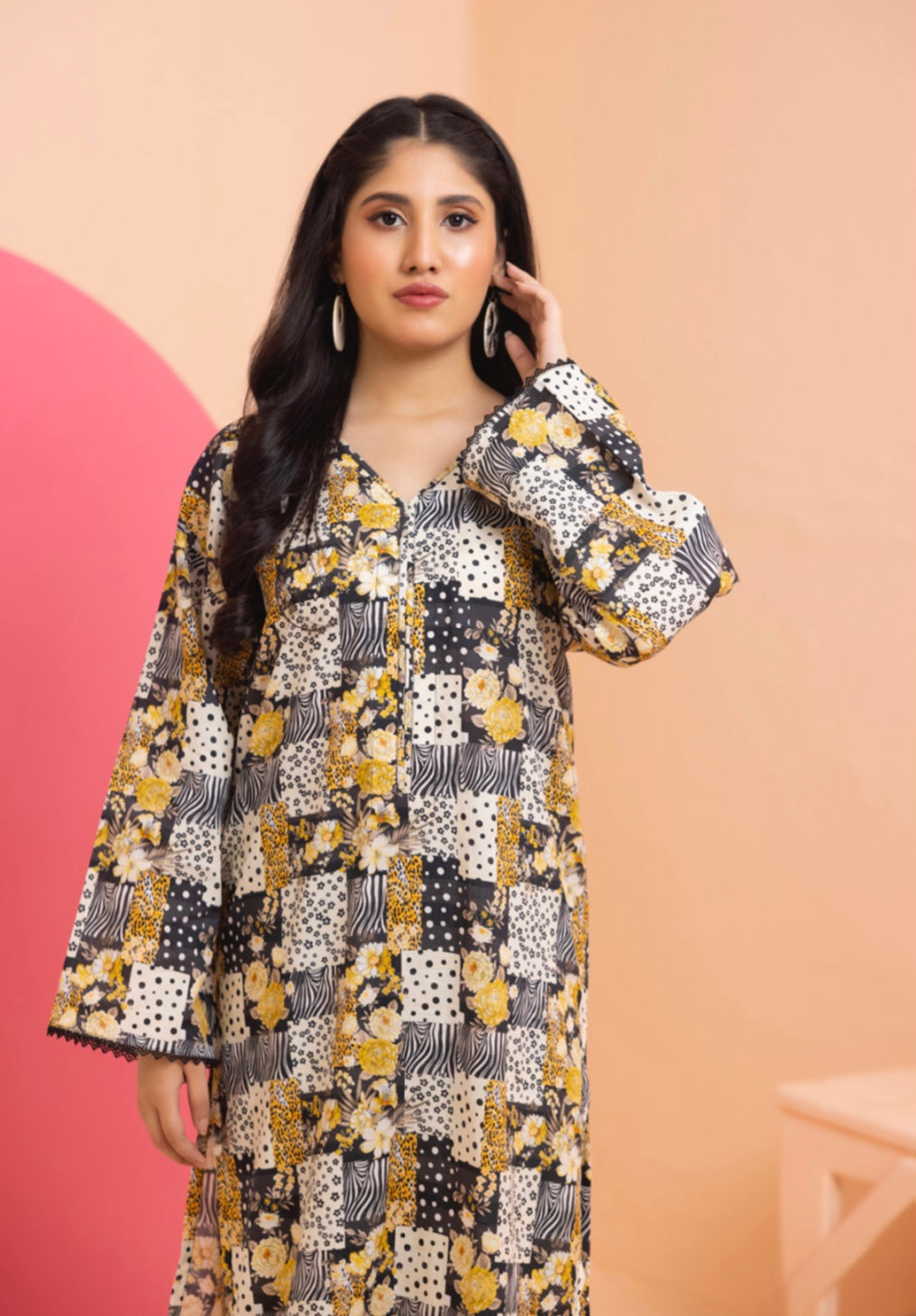 Identic Separates By Regalia Textiles Printed Linen Suits Unstitched 2 Piece RTPL-D-17 - Winter Collection