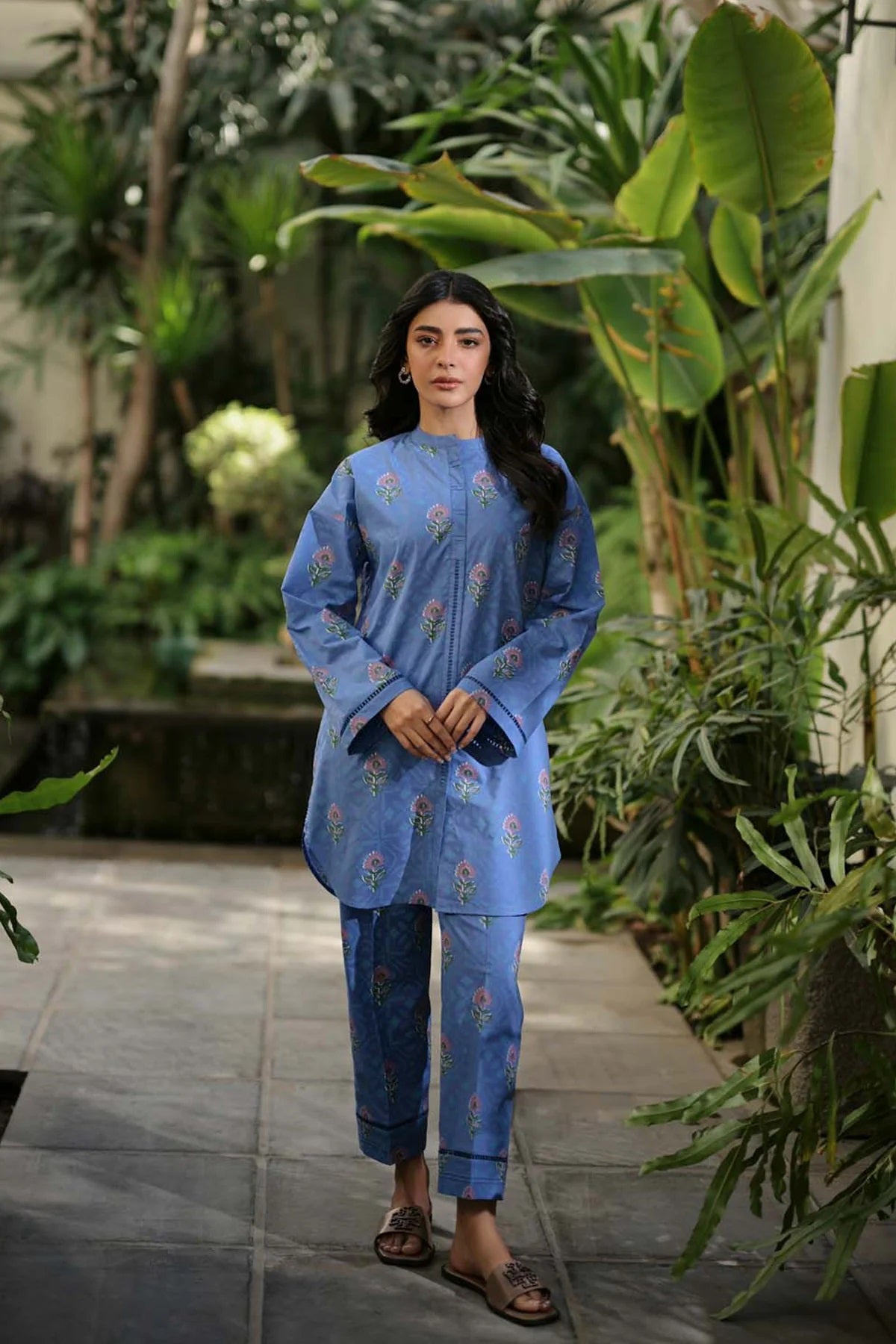 Sahar Printed Lawn Suits Unstitched 2 Piece SHR-S24-PL-V1-17 - Summer Collection