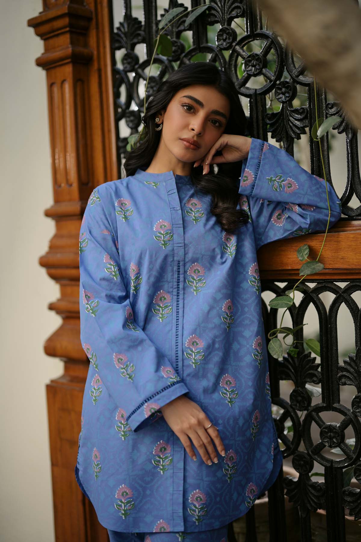 Sahar Printed Lawn Suits Unstitched 2 Piece SHR-S24-PL-V1-17 - Summer Collection