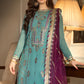 Asim Jofa Zari Sitara Embroidered Chanderi Cotton Unstitched 3 Piece Dress - AJZS 17