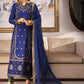 Asim Jofa Zari Sitara Embroidered Raw Silk Unstitched 3 Piece Dress - AJZS 18
