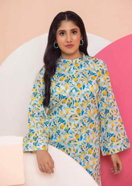 Identic Separates By Regalia Textiles Printed Linen Suits Unstitched 2 Piece RTPL-D-18 - Winter Collection