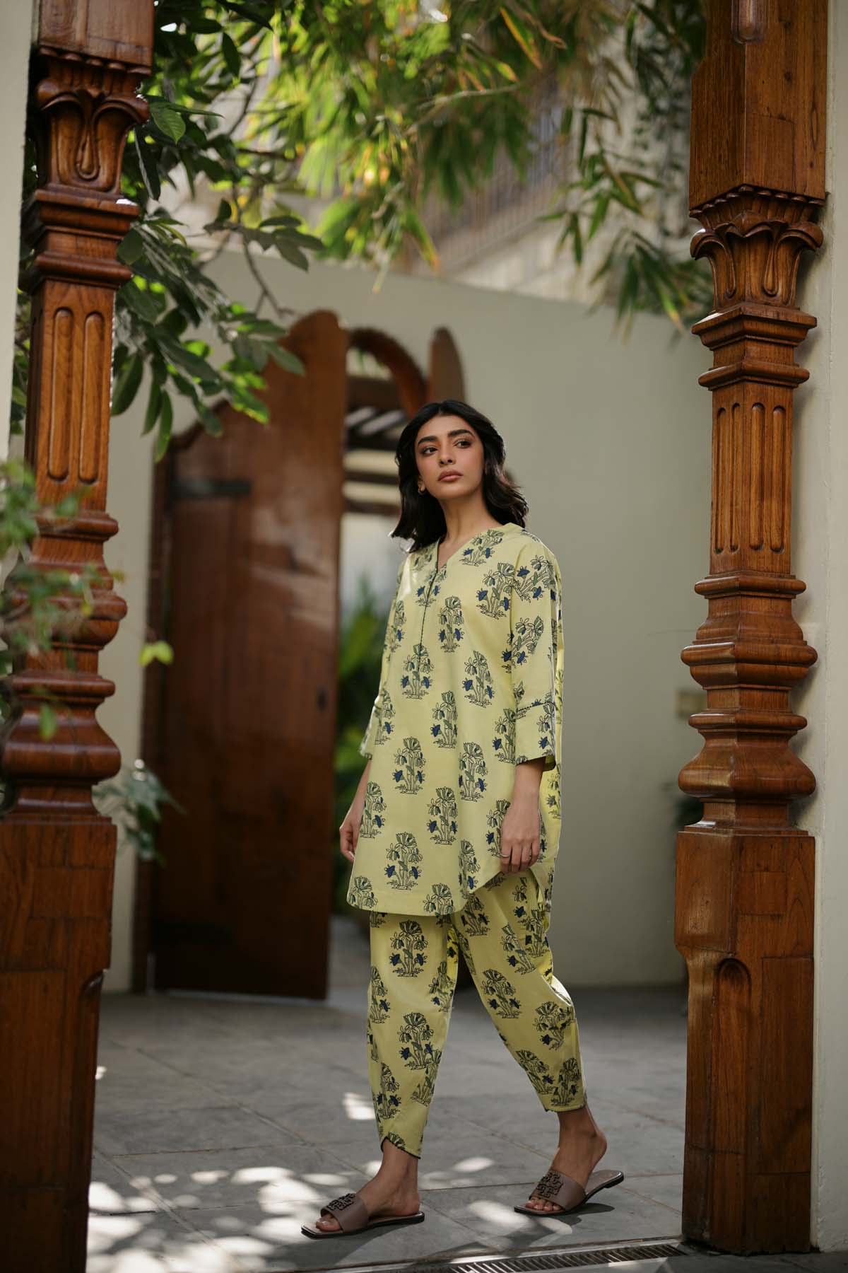 Sahar Printed Lawn Suits Unstitched 2 Piece SHR-S24-PL-V1-18 - Summer Collection