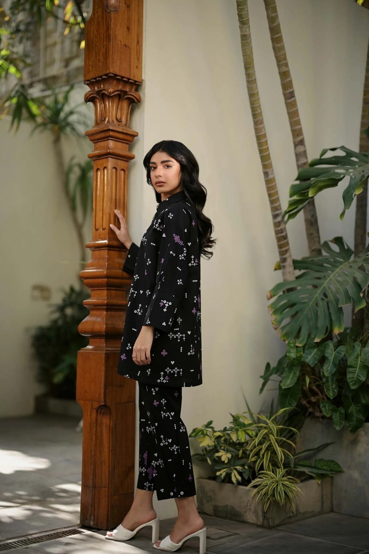 Sahar Printed Lawn Suits Unstitched 2 Piece SHR-S24-PL-V1-19 - Summer Collection
