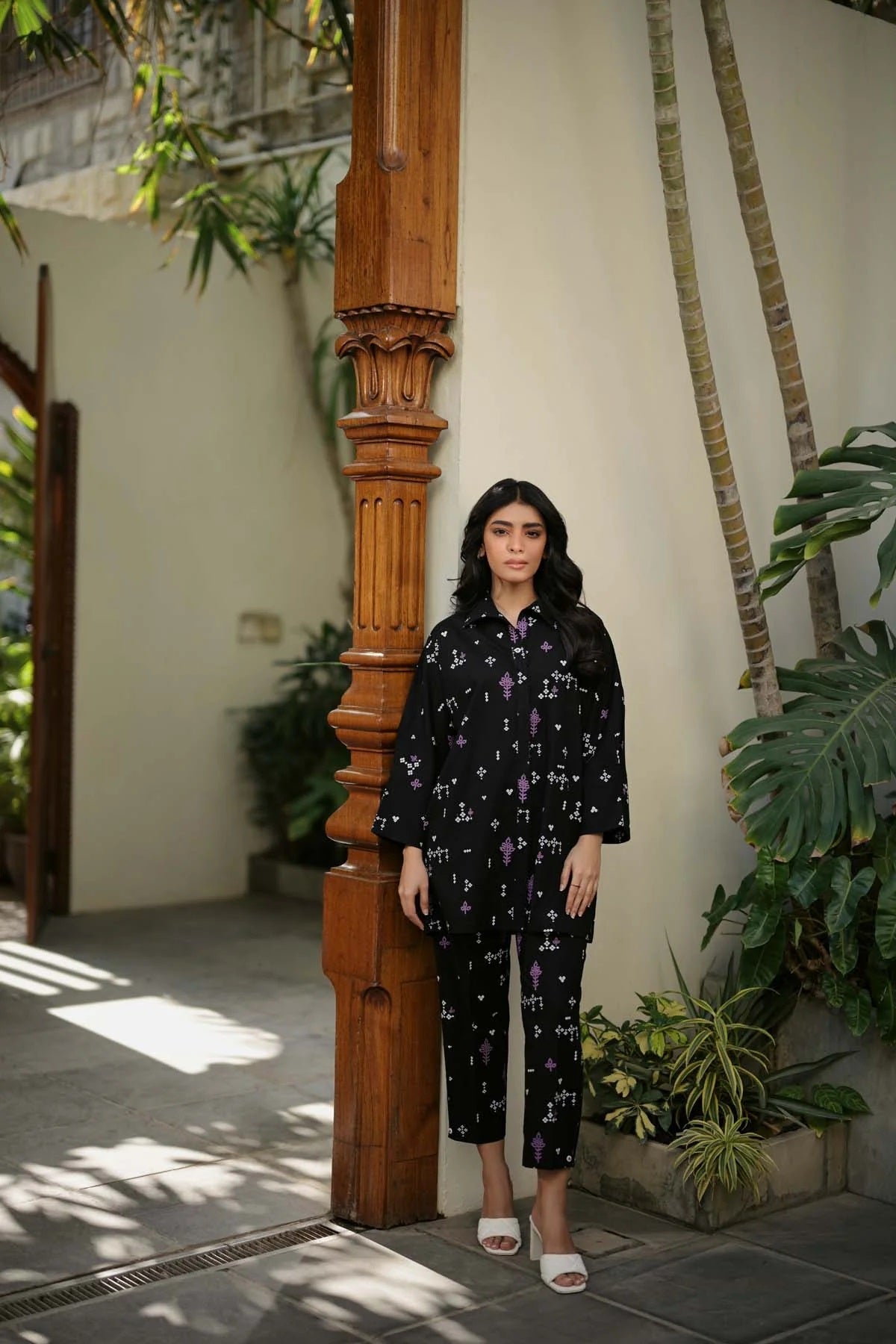 Sahar Printed Lawn Suits Unstitched 2 Piece SHR-S24-PL-V1-19 - Summer Collection