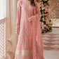 Emaan Adeel Net Embroidered 3 piece Unstitched Dress - LX 01