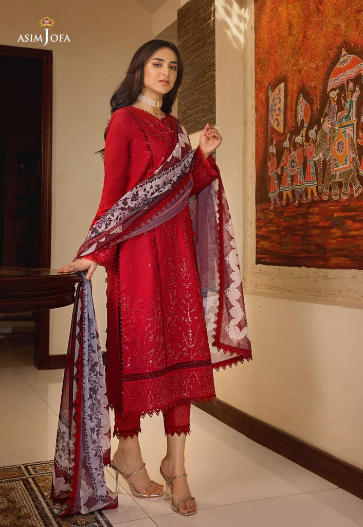 Rania by Asim Jofa Embroidered Lawn Suits Unstitched 2 Piece AJRP-01