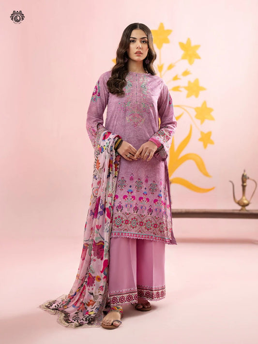 Rang Pasand by Gulljee Embroidered Lawn Unstitched 3 Piece Dress - GRP2406A1