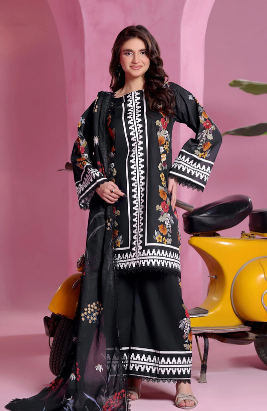 Coco Cords by Alzohaib Printed Cambric 3pc Dress Unstitched - CCC2-2501