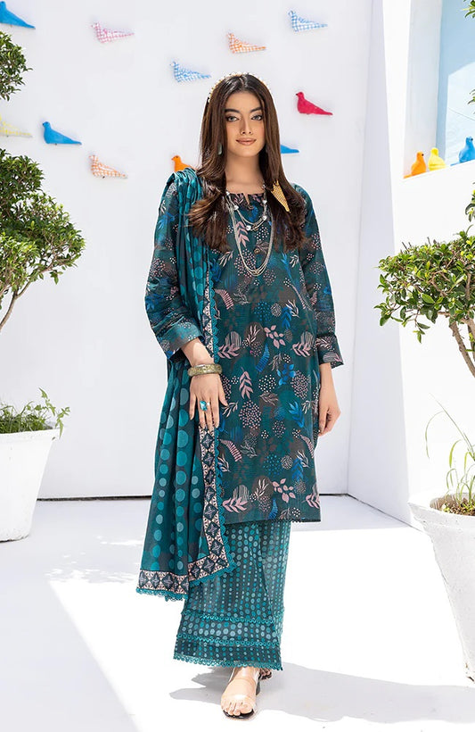 Coco Popup by Alzohaib Printed Lawn 3 piece Unstitched Suit - CPP2-23-01