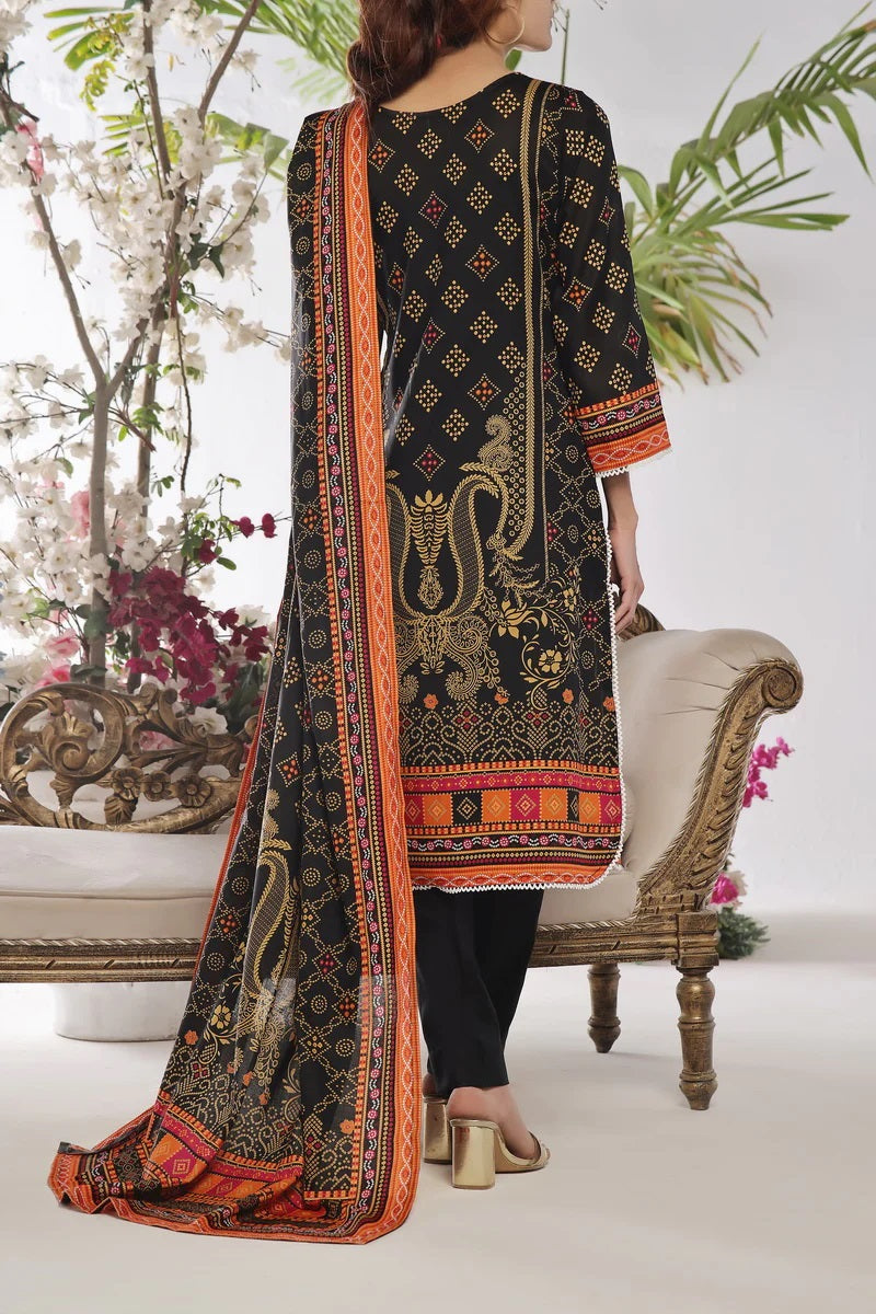 Daman By VS Textiles Printed Lawn Suits Unstitched 3 Piece VS24-D1 2901-A - Summer Collection