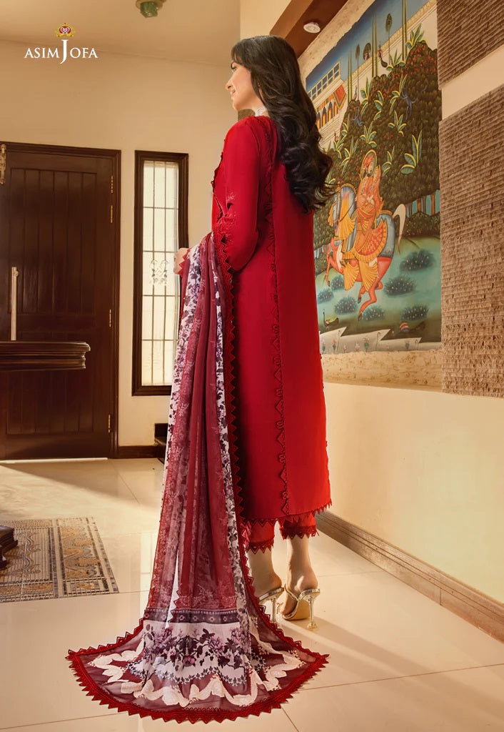 Rania by Asim Jofa Embroidered Lawn Suits Unstitched 2 Piece AJRP-01