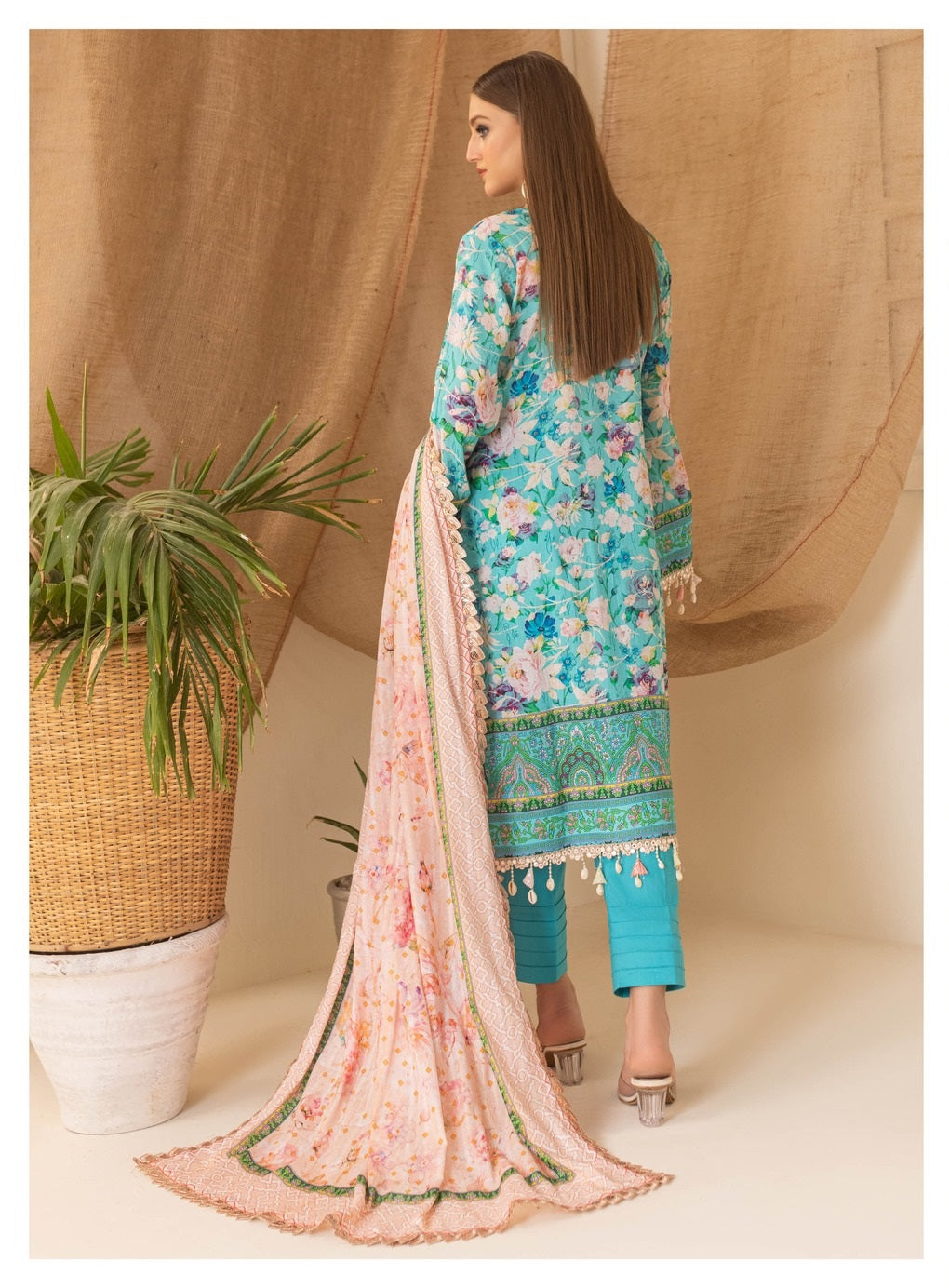Colors by Al Zohaib Printed Lawn Suits Unstitched 3 Piece CSD-23-01 - Summer Collection