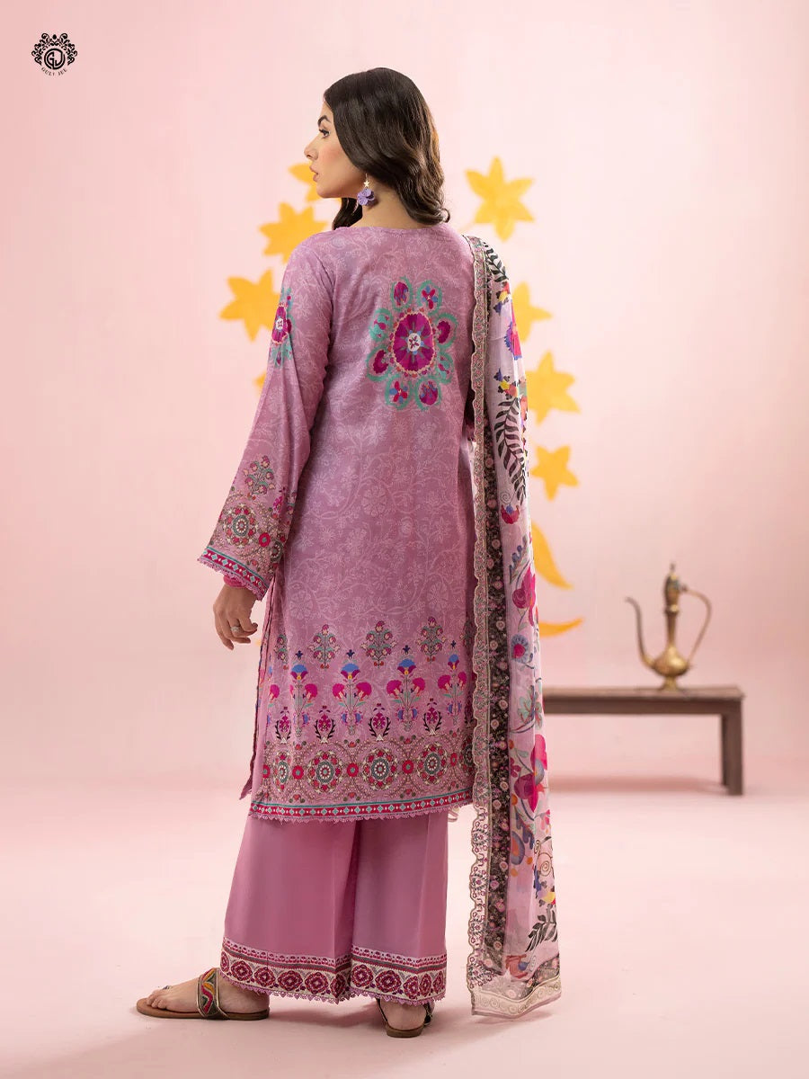 Rang Pasand by Gulljee Embroidered Lawn Unstitched 3 Piece Dress - GRP2406A1