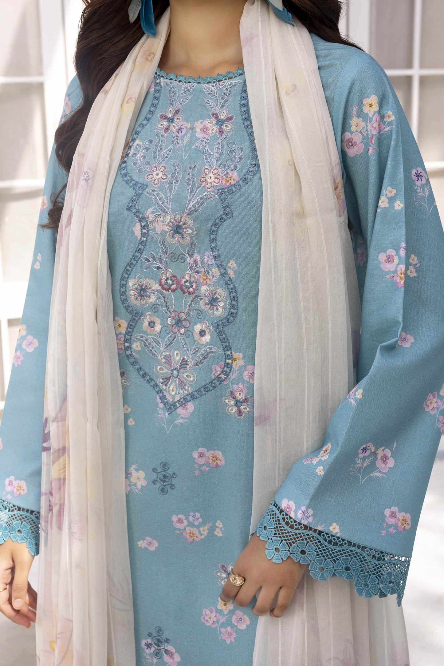 Rosolia by Panache Embroidered Lawn 3 Piece Unstitched Dress - D01