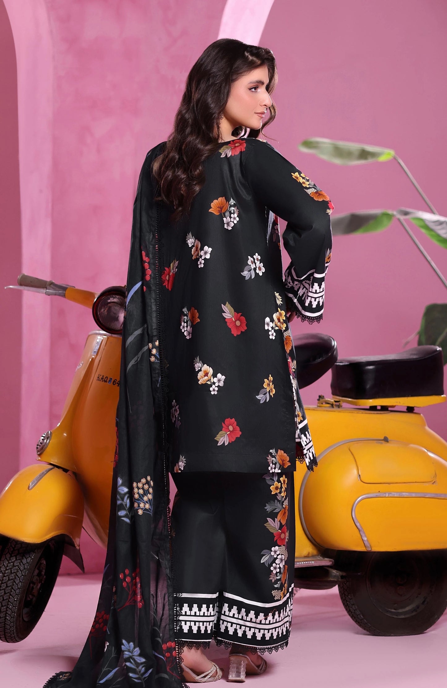 Coco Cords by Alzohaib Printed Cambric 3pc Dress Unstitched - CCC2-2501