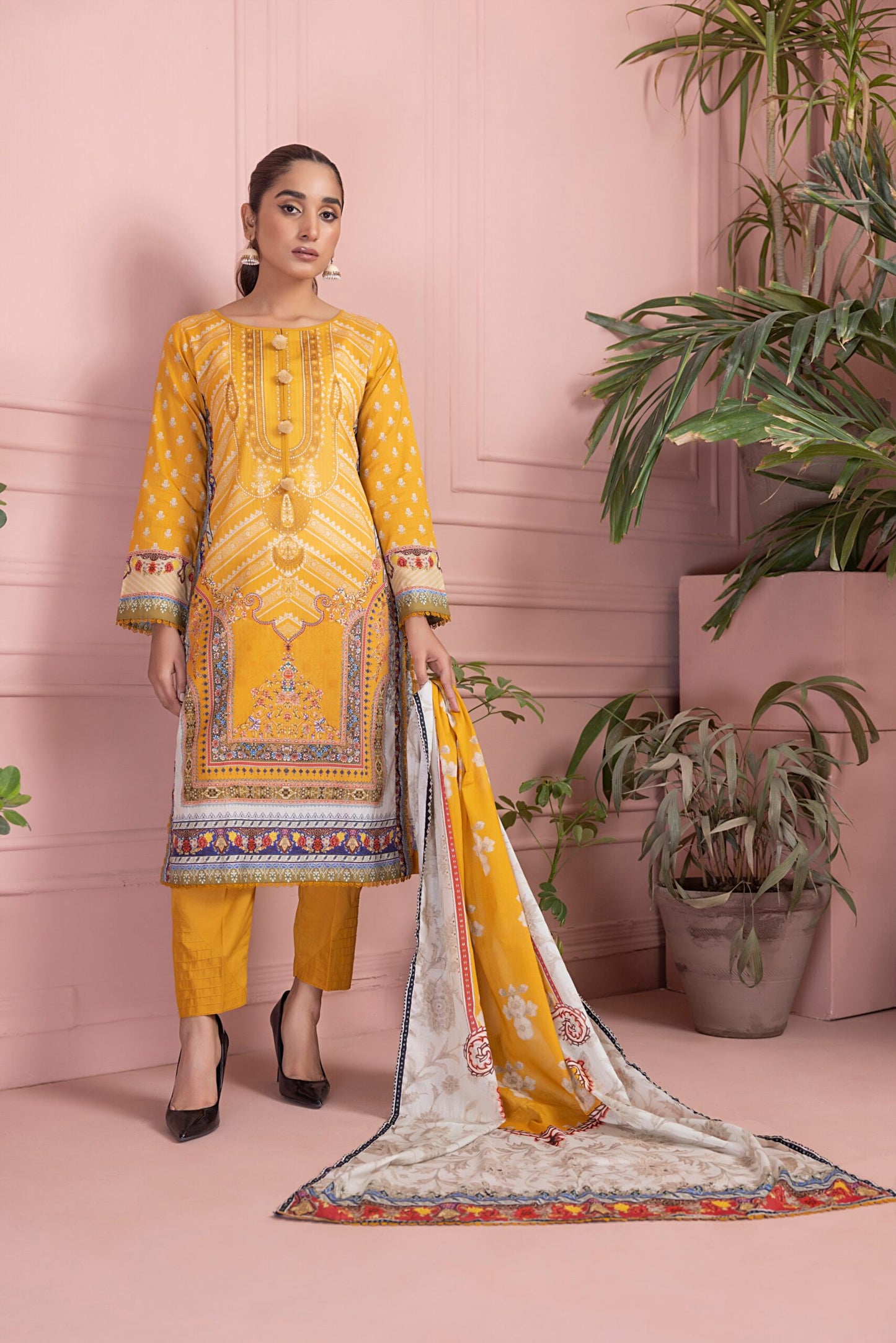 Salina By Regalia Textiles Printed Lawn Suits Unstitched 3 Piece SPL1123-01