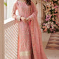 Emaan Adeel Net Embroidered 3 piece Unstitched Dress - LX 01