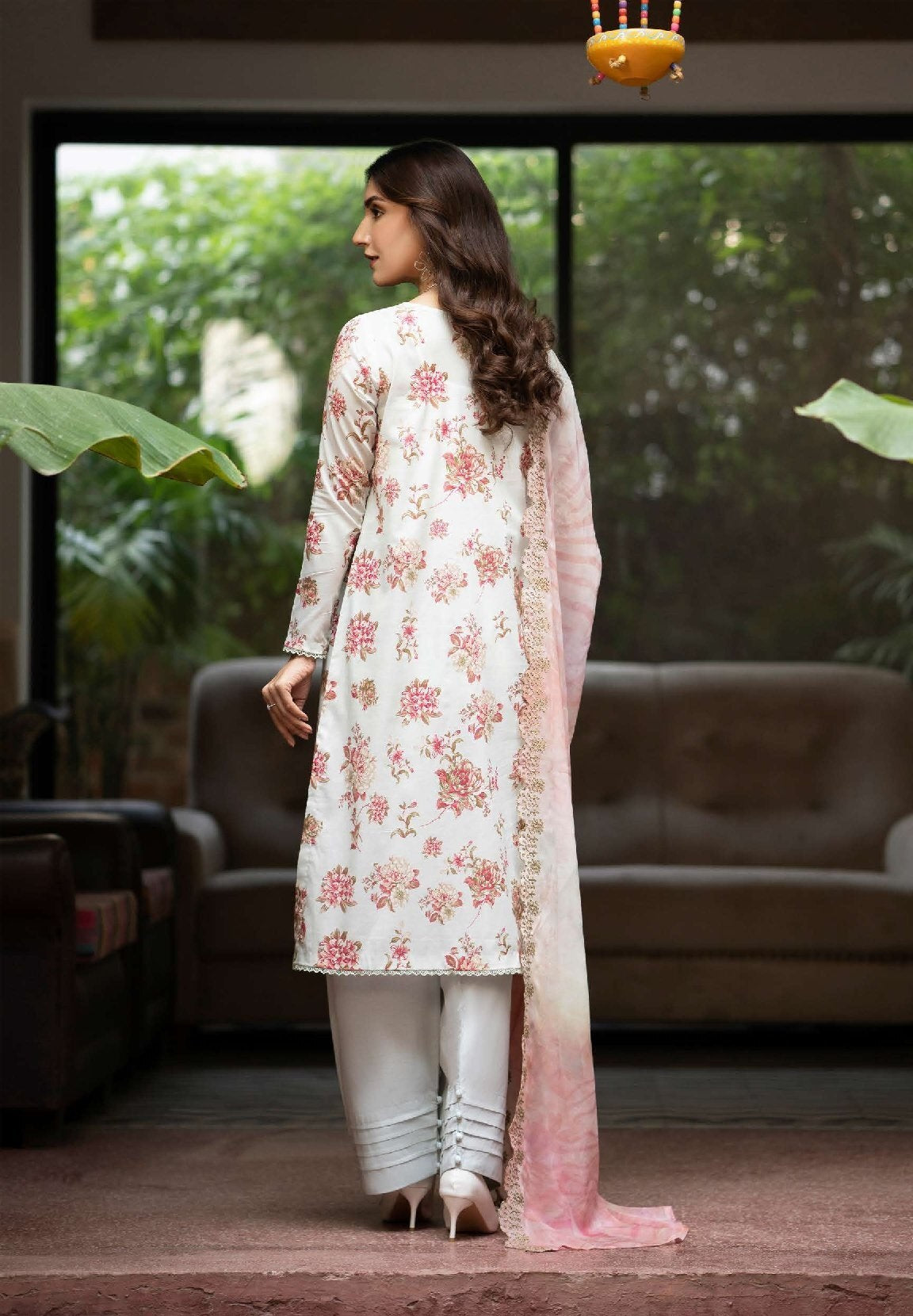 Mishaal by Gulljee Embroidered Lawn 3 piece Unstitched Dress - GJM11 - A01 - Summer Collection