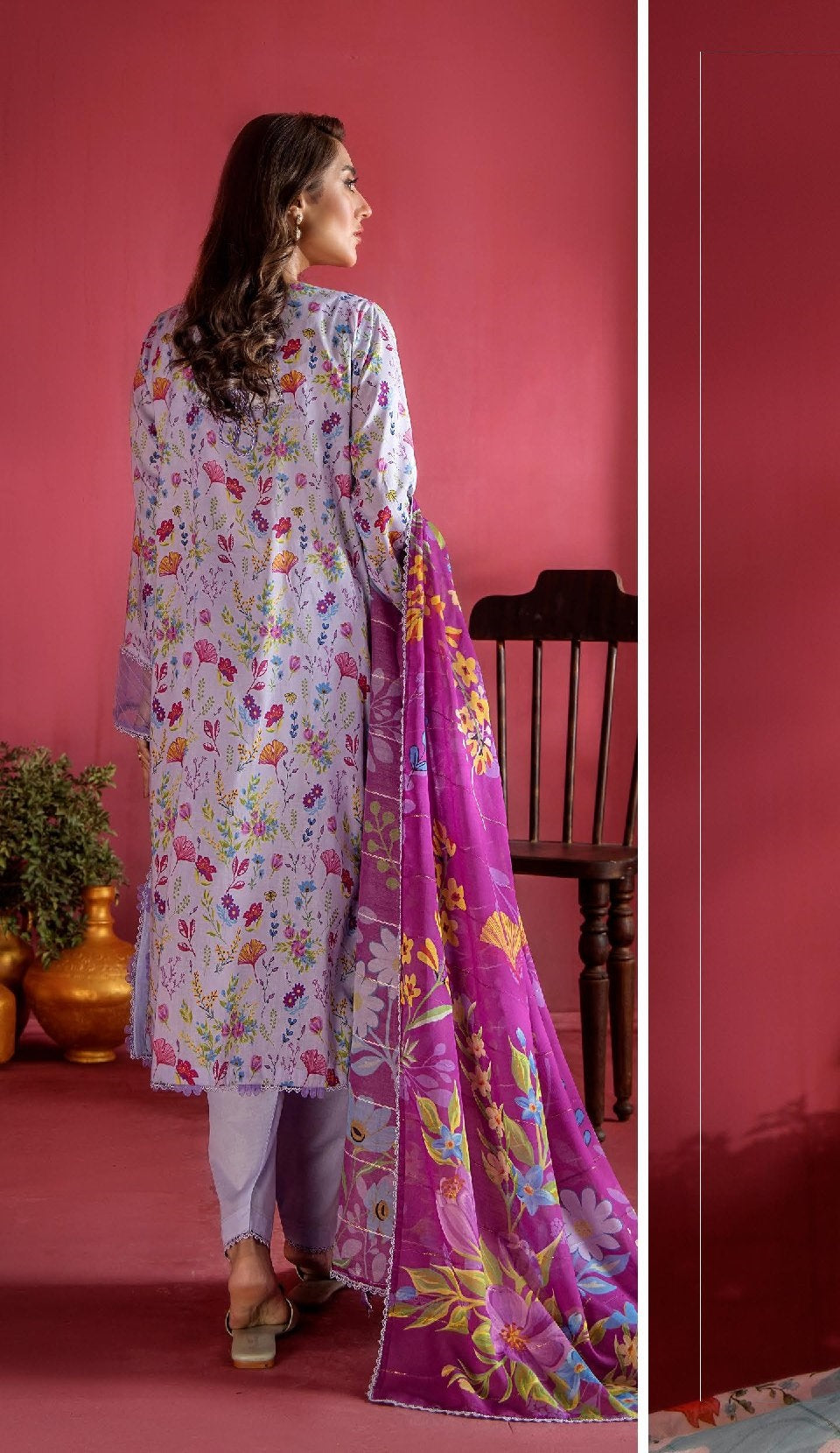 Evelyn by Gulljee Embroidered Lawn 3 piece Unstitched Dress - EVL3P2501