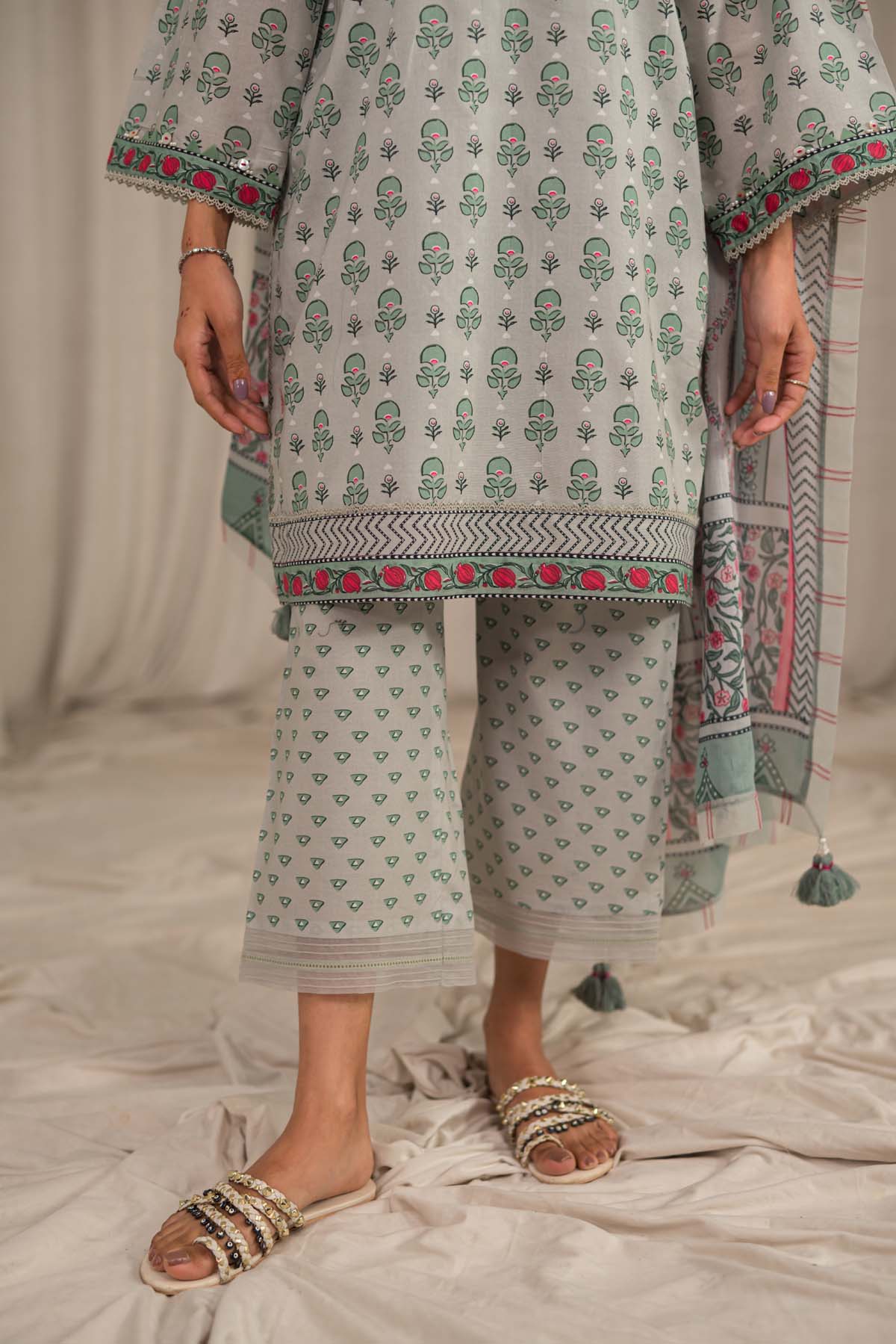 Sahar Printed Lawn Suits Unstitched 3 Piece SHR-S24-PL-V1-01 - Summer Collection