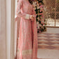 Emaan Adeel Net Embroidered 3 piece Unstitched Dress - LX 01