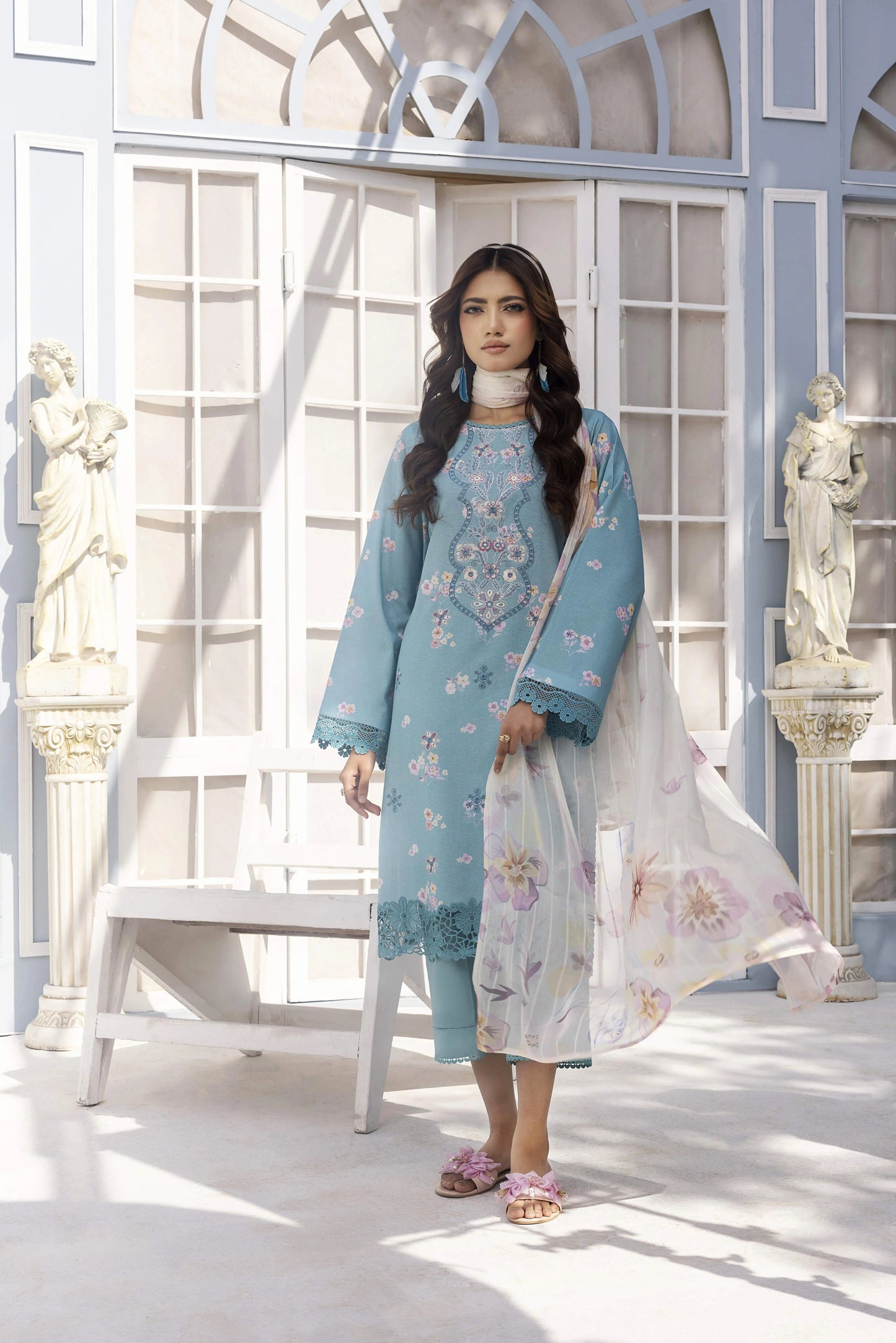 Rosolia by Panache Embroidered Lawn 3 Piece Unstitched Dress - D01