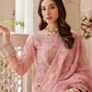 Emaan Adeel Net Embroidered 3 piece Unstitched Dress - LX 01