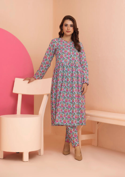 Identic Separates By Regalia Textiles Printed Linen Suits Unstitched 2 Piece RTPL-D-20 - Winter Collection