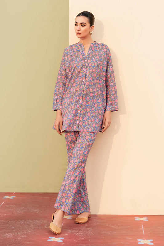 Sahar Digital Printed Lawn 2 piece Shirt & Trouser - SSL-V3-20