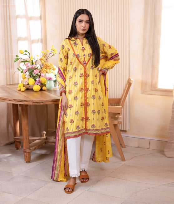 Zellbury Printed Lawn Unstitched 2 piece dress - WUS24X21002 Summer Collection