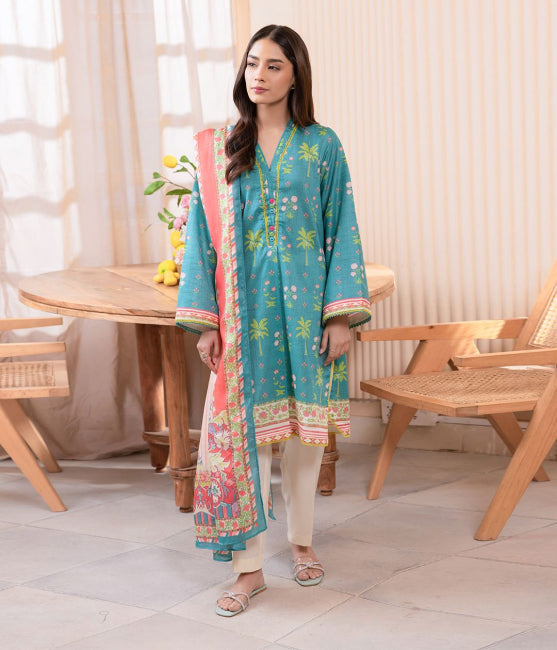 Zellbury Printed Lawn Unstitched 2 piece dress - WUS24X21005 Summer Collection
