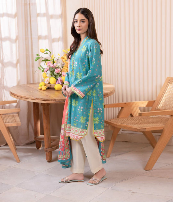 Zellbury Printed Lawn Unstitched 2 piece dress - WUS24X21005 Summer Collection